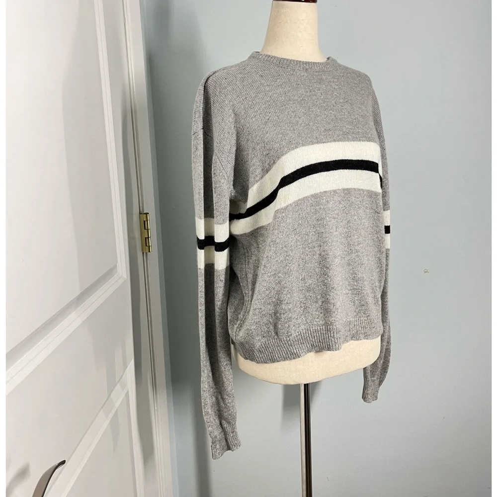 Brandy Melville Bernadette cashmere blend striped center sweater - Picture 8 of 13